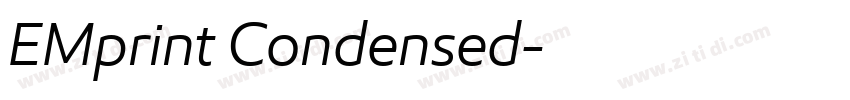 EMprint Condensed字体转换 EMprint Condensed字体转换